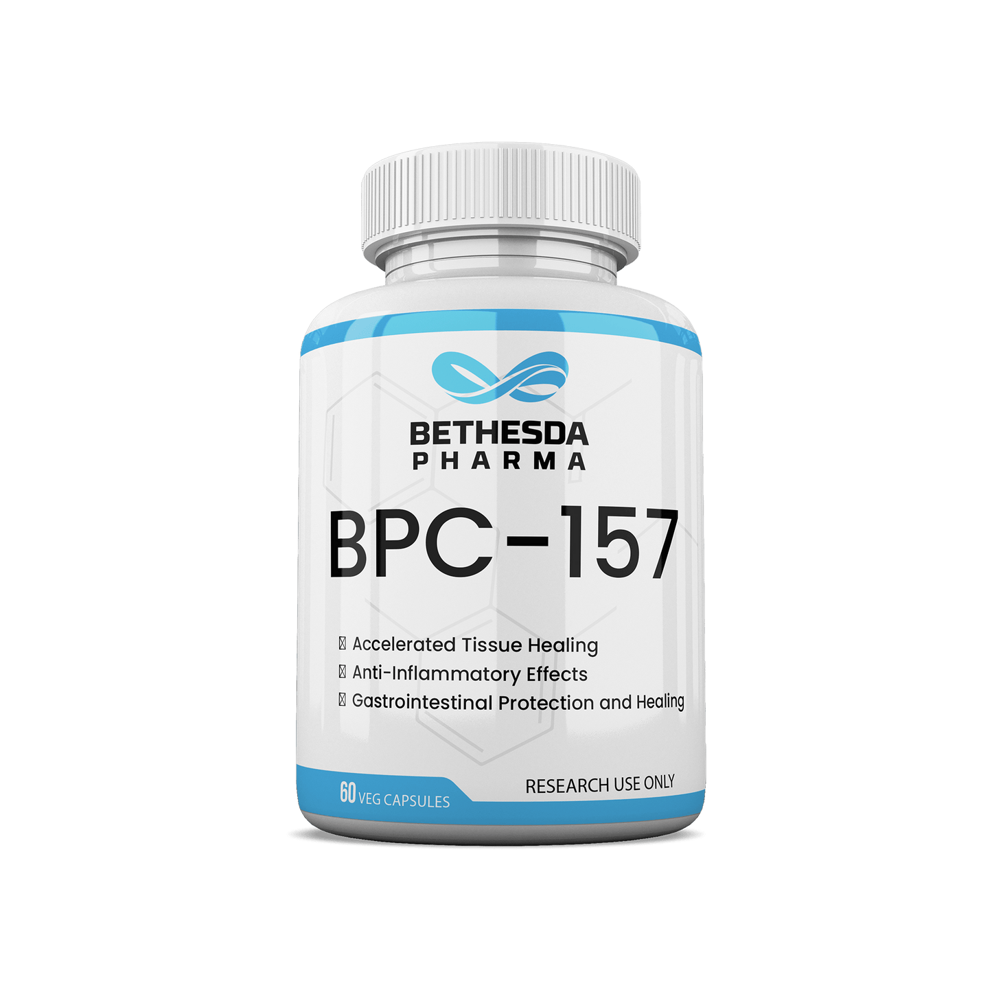 BPC - 157 500 mcg 60 Veg Capsules - Bethesda Pharma