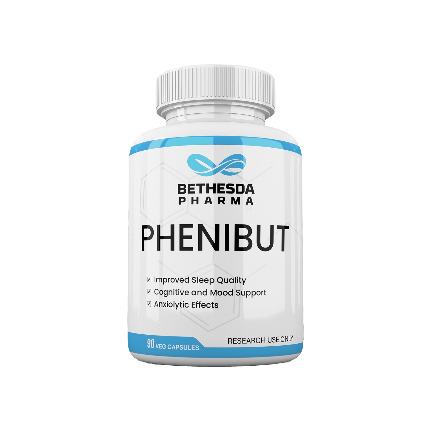 Phenibut 500mg 90 Veg Capsules - Bethesda Pharma