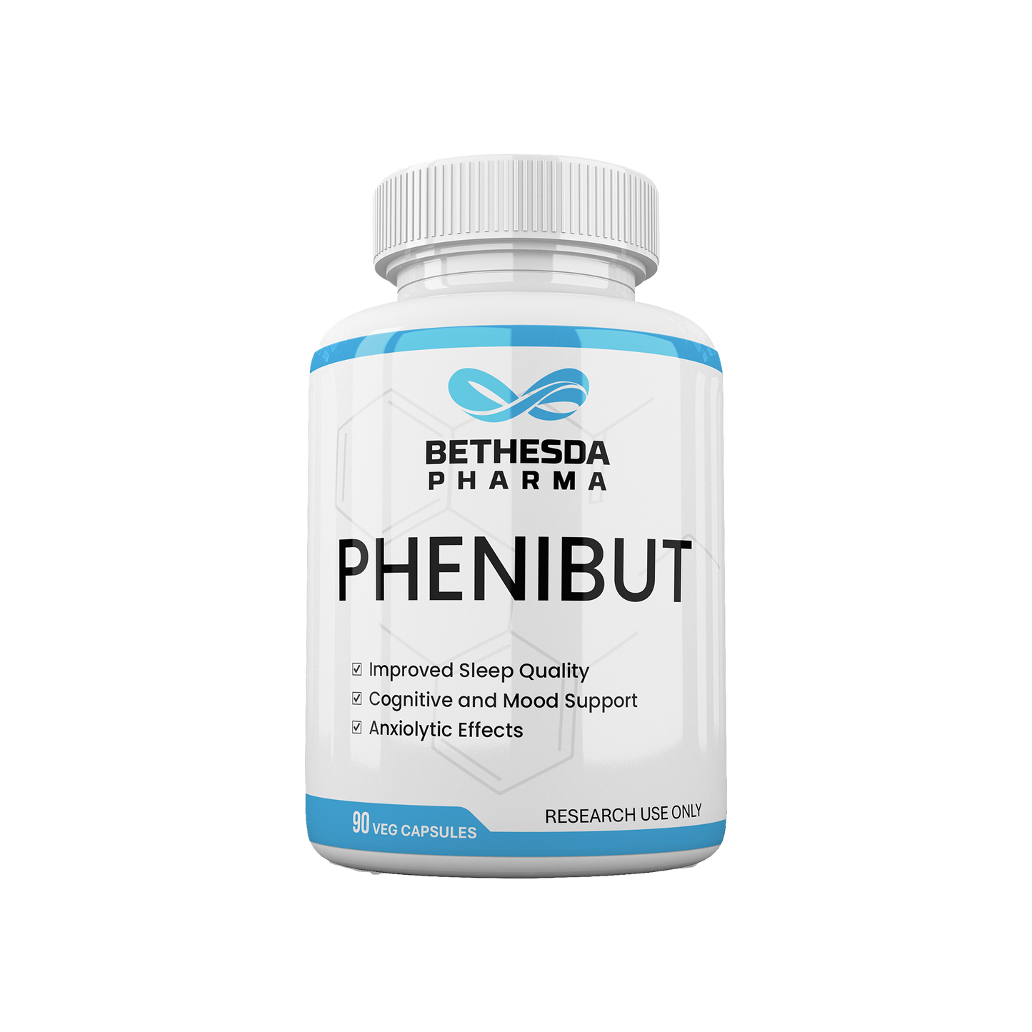 Phenibut 500mg 90 Veg Capsules - Bethesda Pharma